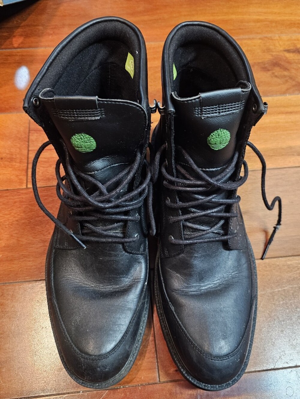Timberland Mens Rlmhurst WP6 Black Leather Lace-Up Boots Size 11 - Picture 12 of 13